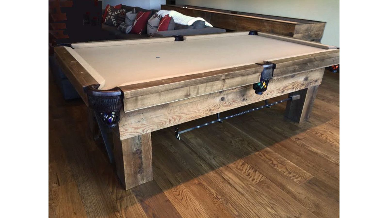 Custom Barnwood Billiard Table